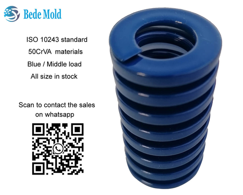 Serie blu di colore B del carico ISO10243 delle primavere medie standard della muffa tutta la dimensione in azione